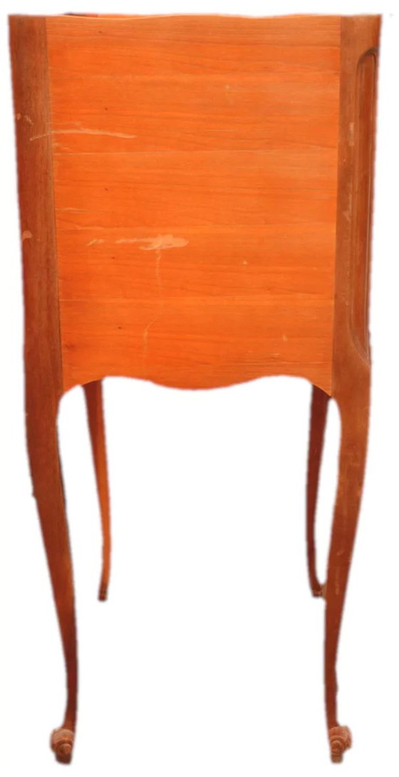 Louis XV style cherry wood bedside table, 36x21x73cm – Nightstands (photo 5 of 8)