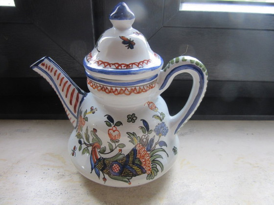 Vieux Rouen Miniatur-Kaffeekanne – Dekorative Objekte, Ceramic (photo 5 of 8)