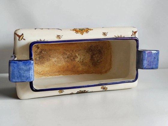 Jardinera de loza Gien del siglo XIX – Macetas, Porcelain (photo 6 of 11)