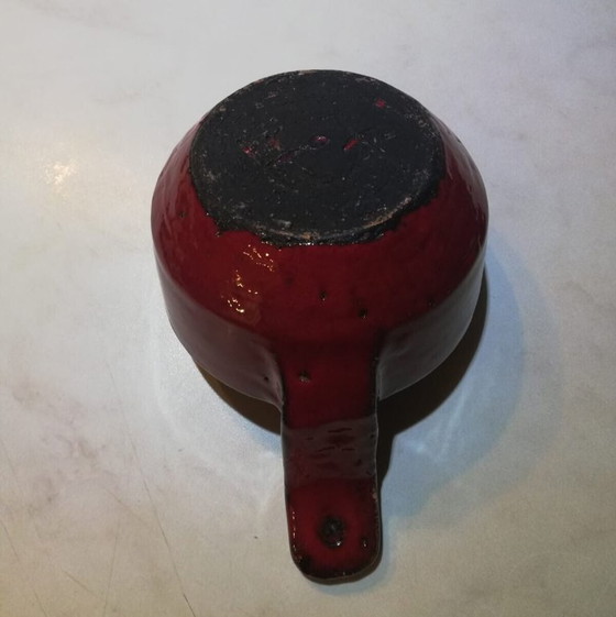 MCM ceramic set by Gérard Hofmann (Vallauris) - manganese red / oxblood – Sculpture (photo 9 of 9)