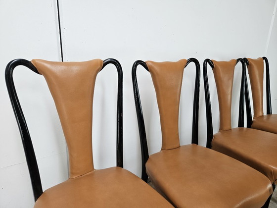 Set van 6 eetkamerstoelen van Vittorio Dassi uit de jaren 1950. – Wood (photo 5 of 17)