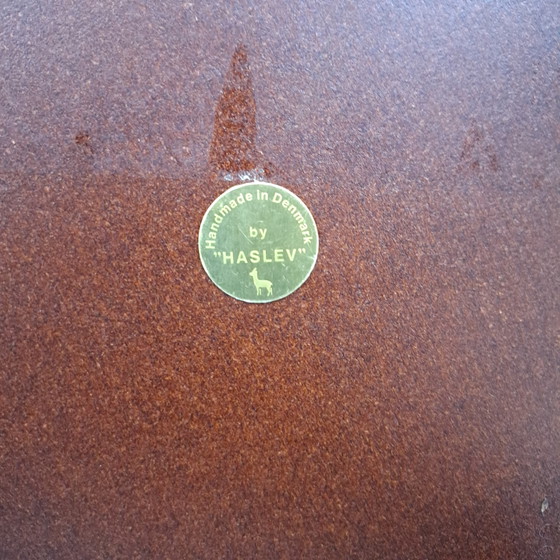 Image 1 of Vintage coffee table Haslev round Danish design