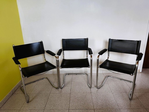 Set van 3 Mart Stam cantileverstoelen
