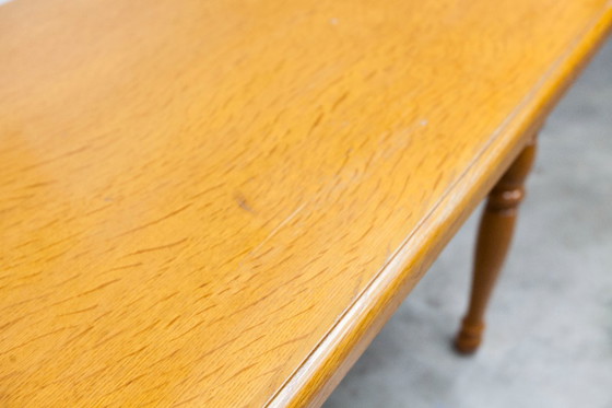 Image 1 of Rustic 1960s table, honey color, 100x70cm, Height 74cm