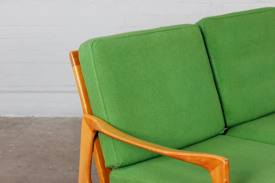 3-seater Sofa Vintage 60s Mid Century Couch 70s design – Knoll, 3-5 seaters, Wood, Mid Century Modern (photo 7 of 14)