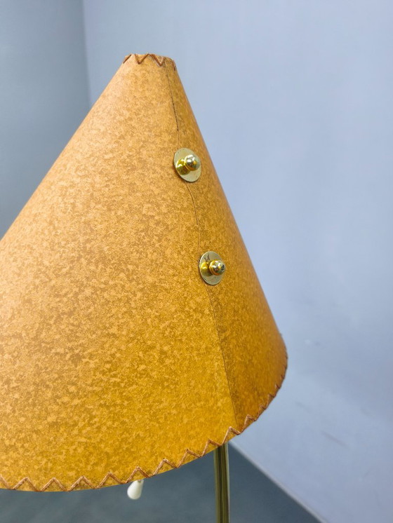 Image 1 of Mid Century Japanese Style Brass Floor Lamp, 1960s