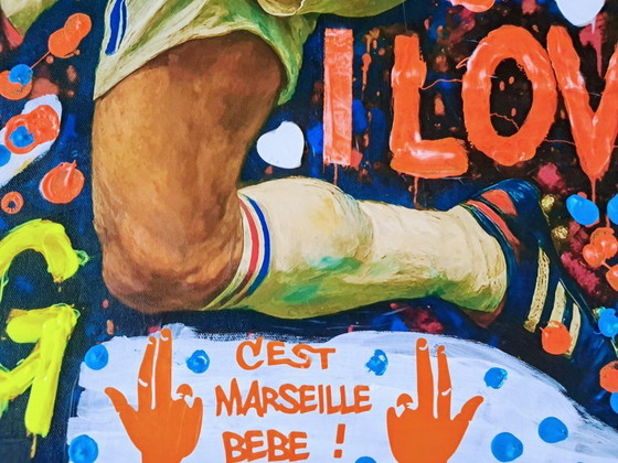 Image 1 of Enzo SAN MARCO - Marseille Baby 1 - Eerbetoon aan Alberto RICARDO - Kunstenaarsdoek