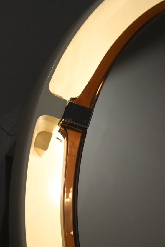 Image 1 of Vintage Backlit Mirror, Space Age Design, Allibert France, 1970s