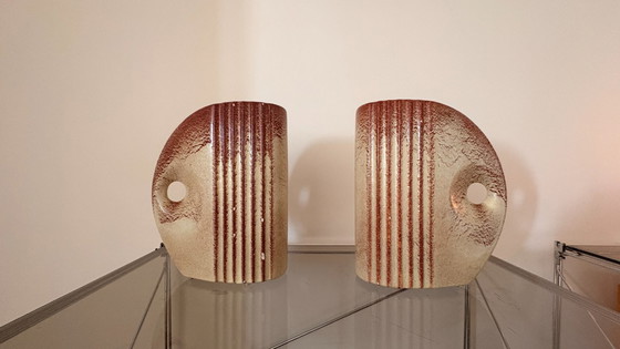 Image 1 of Pair of Bertoncello vases – Italian ceramics – 1970s