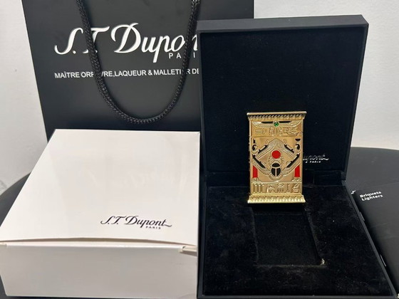 Image 1 of S.T. Dupont – Pharao – Feuerzeug – Vergoldet