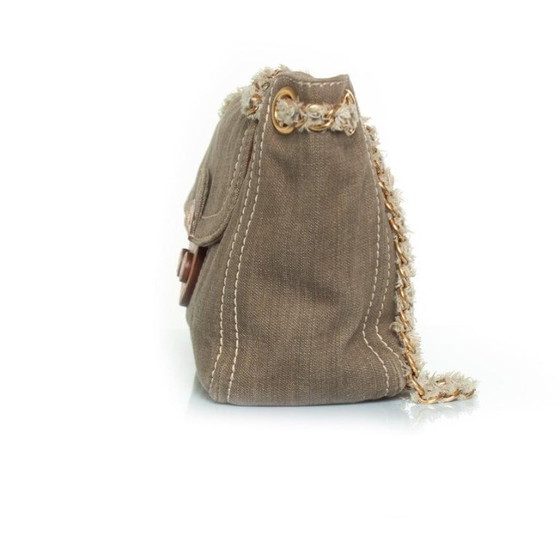 Image 1 of Borsa a tracolla Prada in denim verde