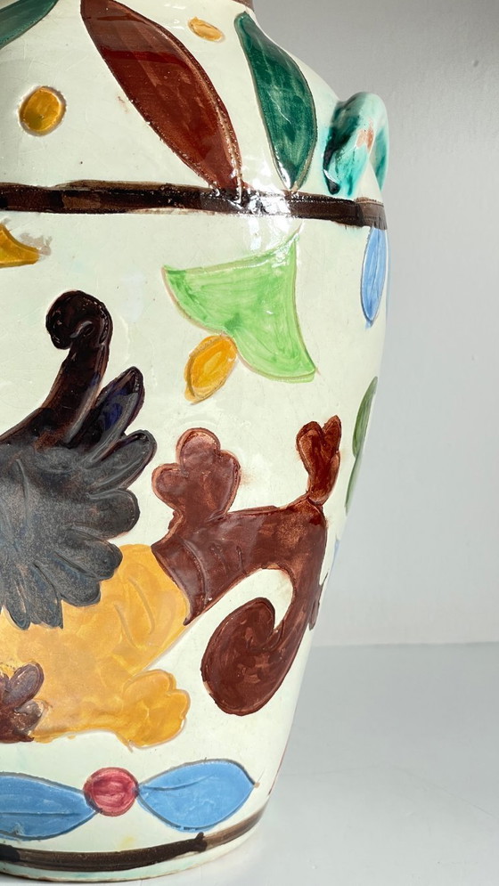 Image 1 of Vintage Italy VASES DRAGON Pattern