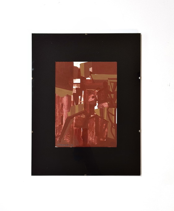 Image 1 of Jozef Hoemaeker (1911-1970) - Abstrakter Roter Mann, 1956