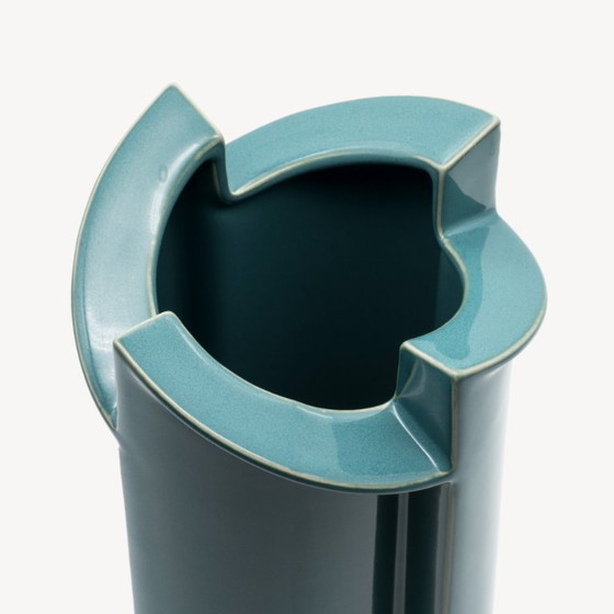 Rosenthal Windmill Turquoise Porcelain Vase Duo – Jan Van Der Vaart, 1988 (photo 8 of 10)