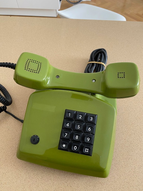 Image 1 of Kapsch-Telefon in Space Age Grün von 1982