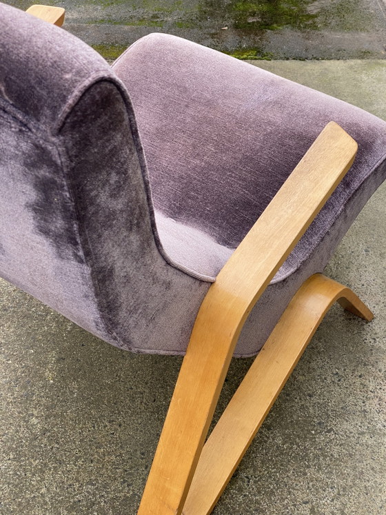 Image 1 of E. SAARINEN | Chaise sauterelle violette de Knoll International