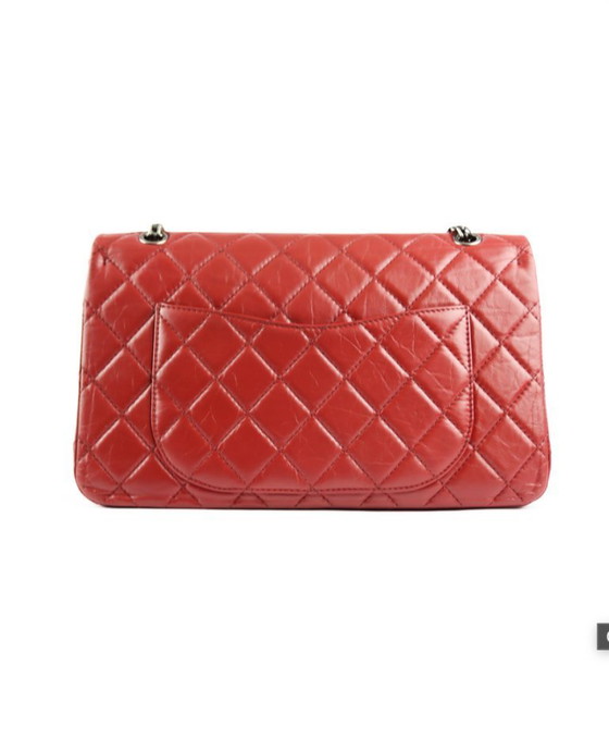 Image 1 of Chanel 2.55 Reissue Jumbo Red Aged Calfskin