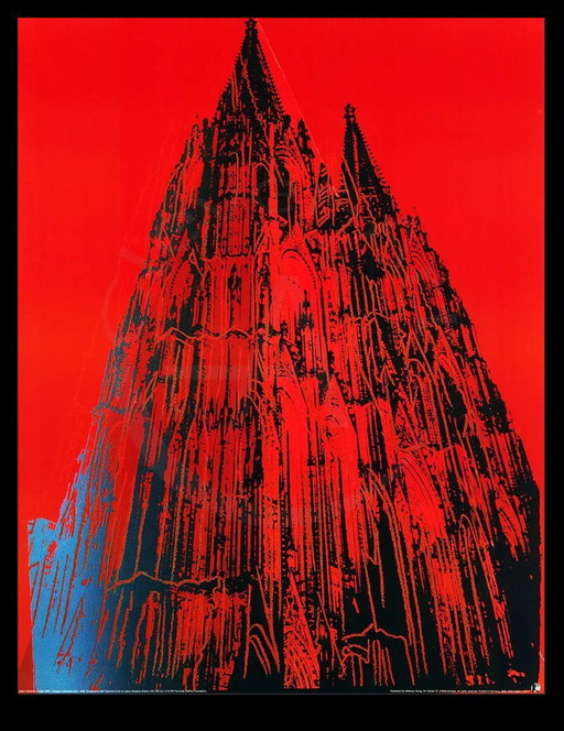 Warhol, Andy - Kölner Dom / Cologne Cathedral (red) - Art print