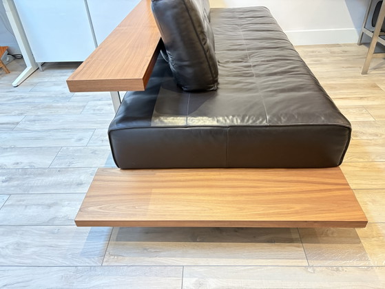 Rolf Benz Modular Leren Bankstel mit Houten Plateaus und Tafels – Modulare Sofas, Calfskin, Leather (photo 2 of 6)