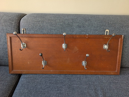 Porte-manteau vintage des années 70 – kapstokken, Metal, Wood (photo 2 of 6)