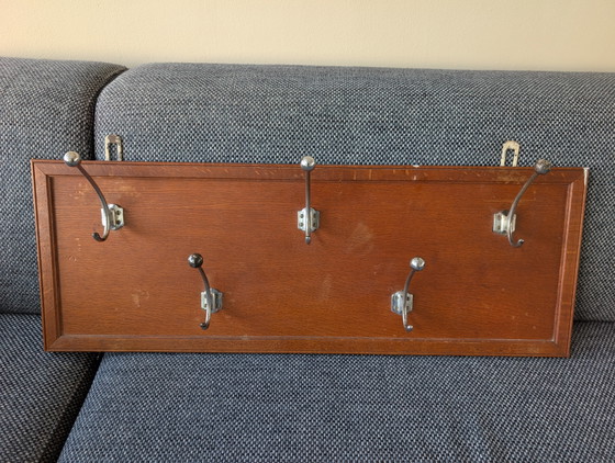 Porte-manteau vintage des années 70 – Portemanteaux, Metal, Wood (photo 2 of 6)