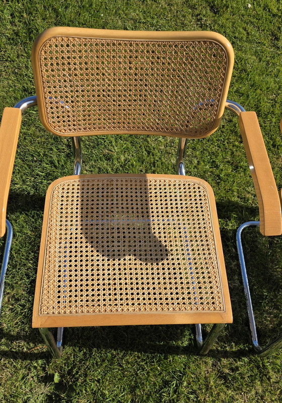 Image 1 of Six Cesca 64 chairs. Made in Italy. Webbing