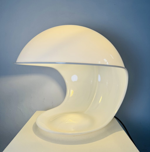 LAMPE DE TABLE FOGLIA MODEL 643 PAR ELIO MARTINELLI POUR MARTINELLI LUCE, ITALIE, 1969