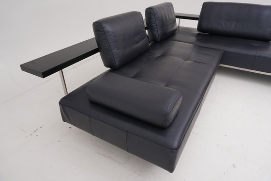 Image 1 of Divano angolare Rolf Benz Dono Couch Divano angolare Divano angolare in pelle Dono blu