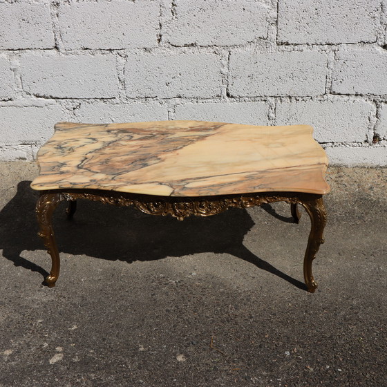 Image 1 of French Marble Coffee Table 70s