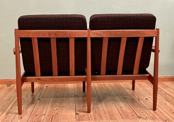 Divano Lounge Vintage Arne Vodder 2 posti / Teak / Glostrup Anni '60 Danese – Divani 2 posti, Wood (photo 3 of 8)