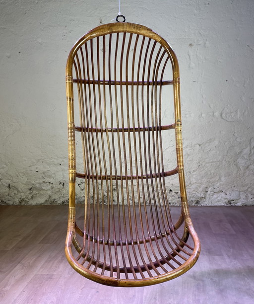 Rattan Hanging Armchair, Vintage