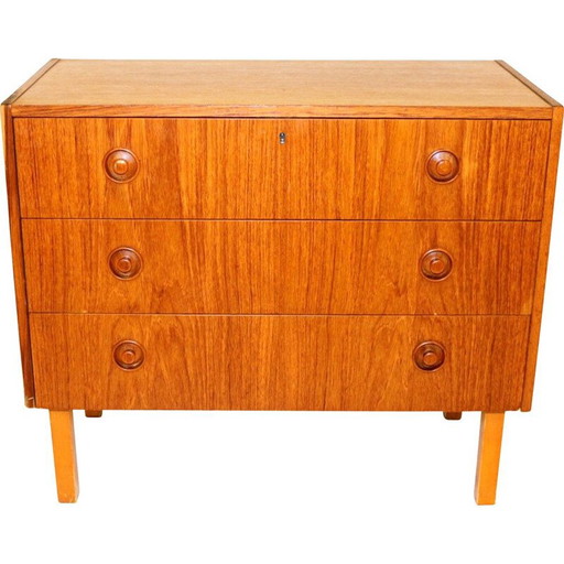 Commode scandinave en teck, Suède 1960