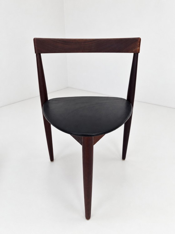 Roundette Teak Dining Chair by Hans Olsen for Frem Rojle, 1960s – Leather, Wood (photo 19 of 24)