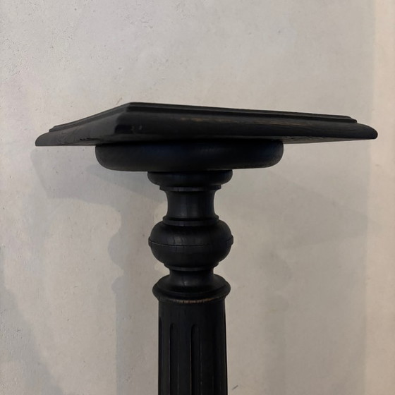 Image 1 of Sellette noire en bois