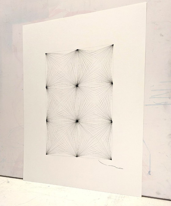 Image 1 of Tehos - drawing on art paper - Large oblong square 2026 - 03