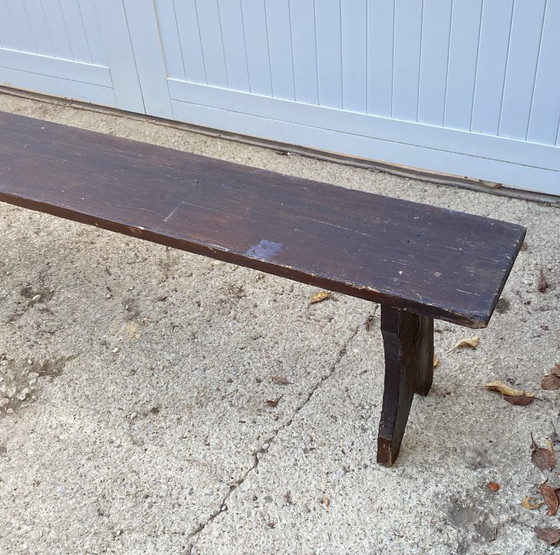 Solid wood farm bench 300cm for rustic farm table 1950 – Benches (photo 4 of 16)
