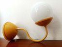 2x Vintage Ceramic and Opaline Wall Lights