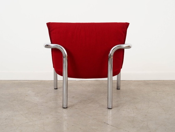 Image 1 of Fauteuil rouge, design italien, années 1970, fabriqué en Italie
