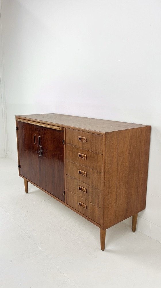 Swedish vintage teak veneer bookcase – Wall cabinet, Wood (photo 4 of 20)