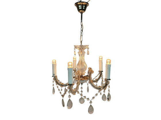 Image 1 of A.M. Luce SRL - Murano - lámpara de araña - vidrio - cristal - Italia - años 80