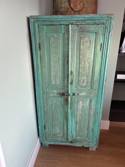 Armoire indienne vintage unique (Almirah) - pièce bohème qui attire le regard