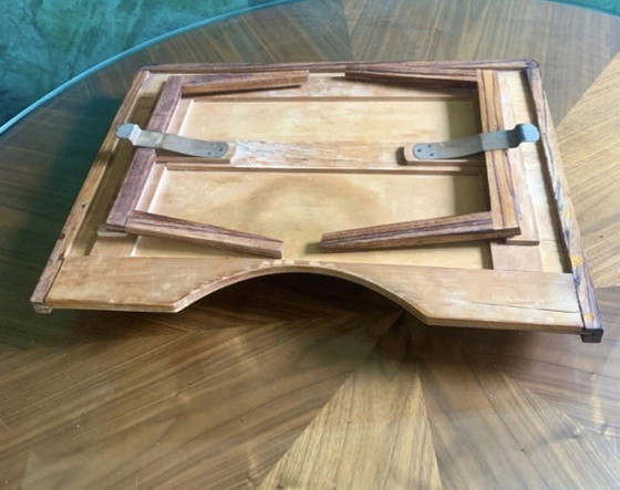 Bandeja de cama singular / Exposición Art Déco de 1930 - Marquetería de zebrano – Objetos decorativos, Wood (photo 12 of 12)