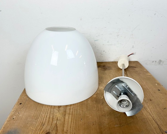 Image 1 of Vintage Chandelier with Milk Glass from Elektrosvit, 1960s