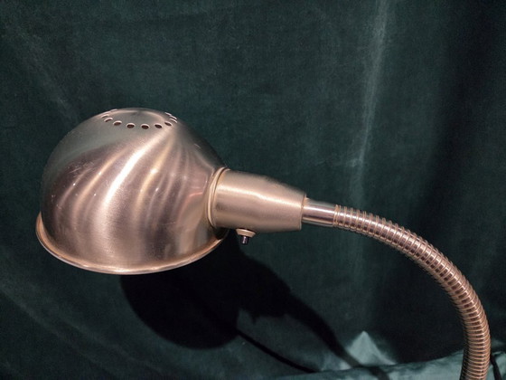 Image 1 of IKEA Metalen Bureaulamp – Mat Zilver – Verstelbare Arm – Tijdloos Design