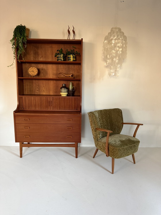 Image 1 of Lampadario vintage XL con conchiglie Capiz anni '70