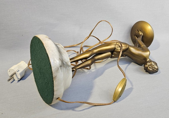 Image 1 of Table lamp - Patinated bronze-colored metal - Table lamp 'Dancer'