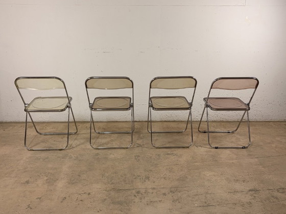 Image 1 of Plia stoelen van Giancarlo Piretti voor Anonima Castelli, jaren 70, set van 4