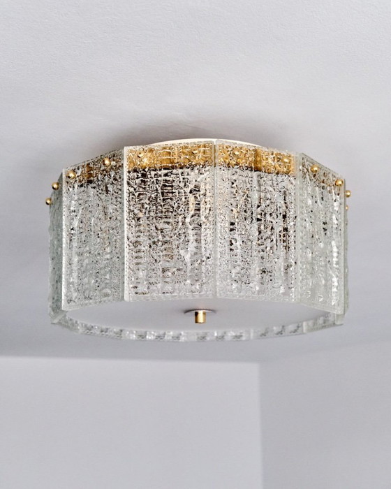 Image 1 of Kristallen kroonluchter, jaren 60, Zweden, verlichting uit het midden van de 20e eeuw