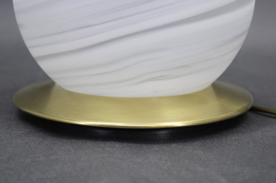 Image 1 of 1980s Italian Globe Glass Table Lamp