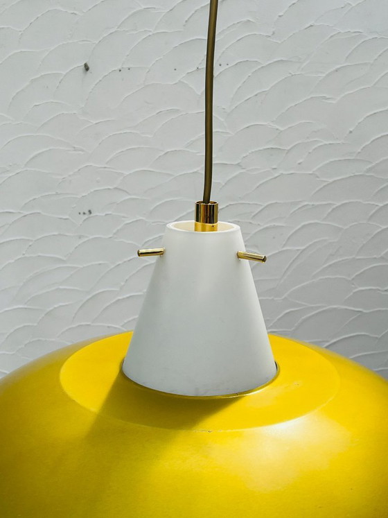 Image 1 of Philips Vintage Louis Kalff Style Pendant Lamp Mustard